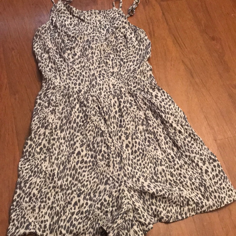 Hollister Cheetah Print Romper